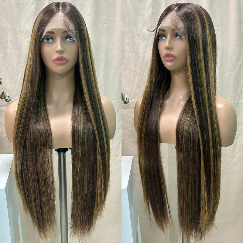 Long Straight Synthetic Lace Front Wig