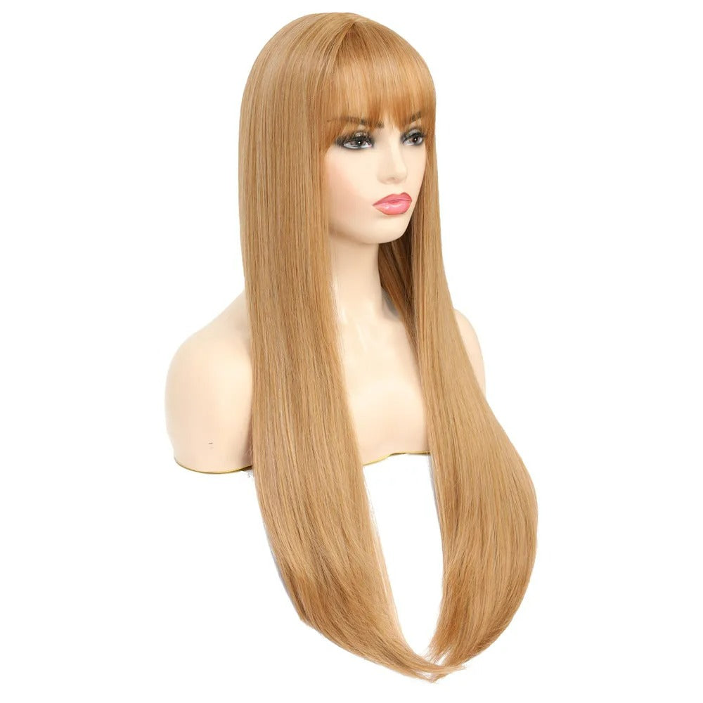 Long Straight Synthetic Non Lace Wig