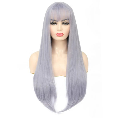 Long Straight Synthetic Non Lace Wig