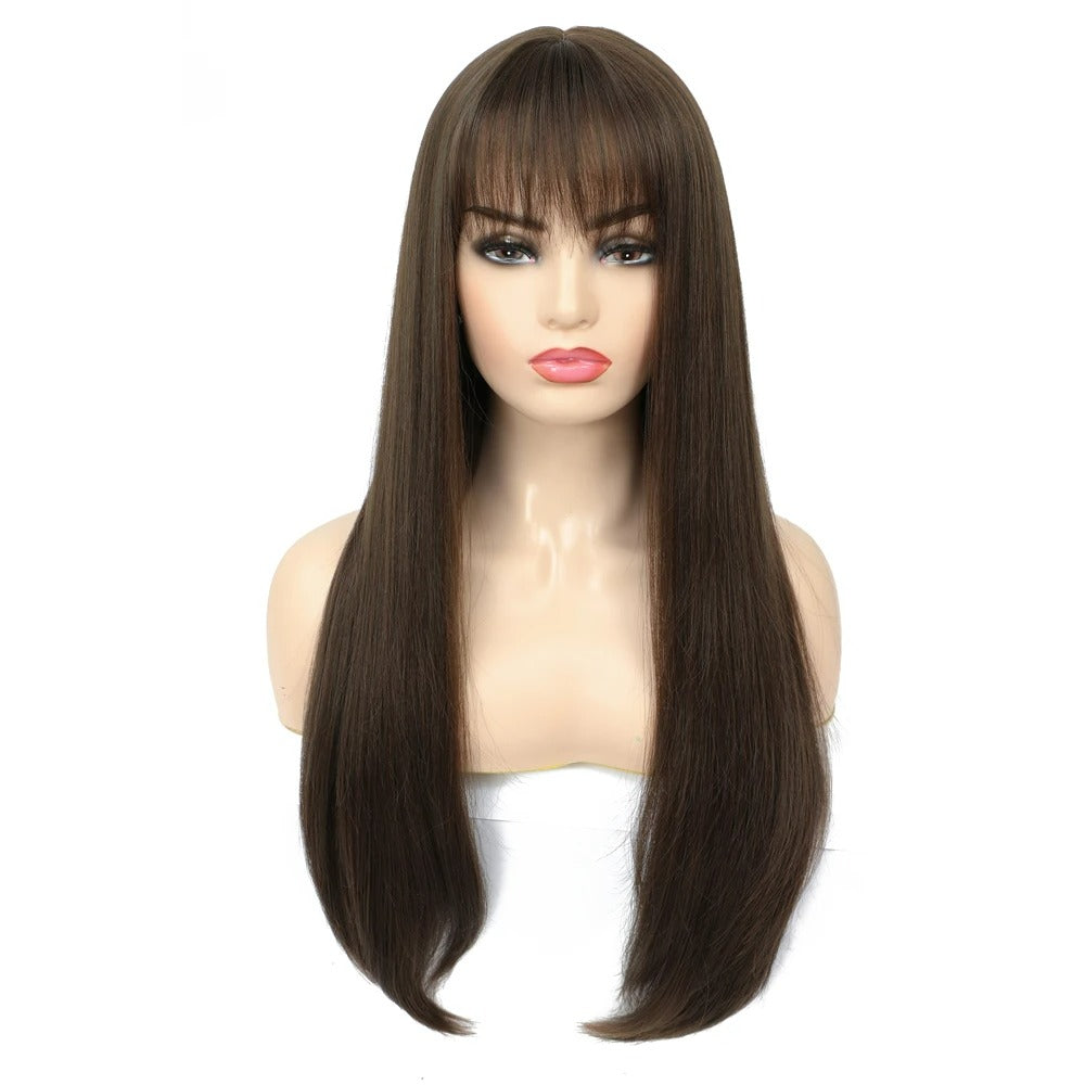 Long Straight Synthetic Non Lace Wig