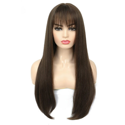 Long Straight Synthetic Non Lace Wig