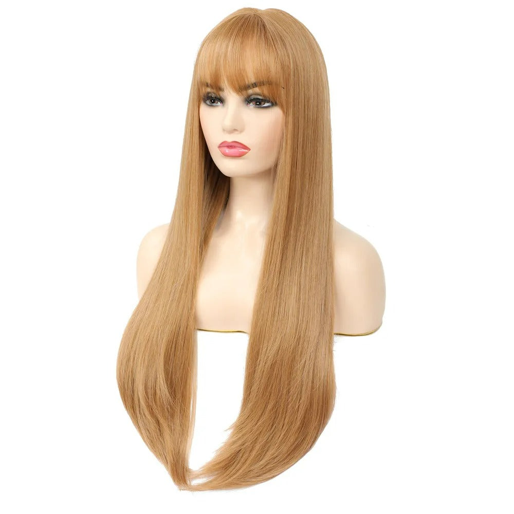 Long Straight Synthetic Non Lace Wig