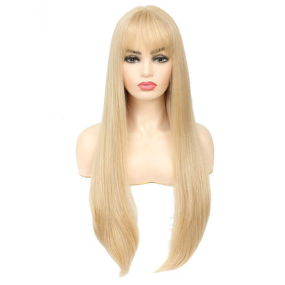 Long Straight Synthetic Non Lace Wig