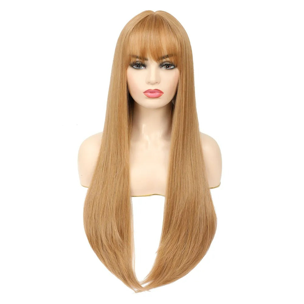 Long Straight Synthetic Non Lace Wig