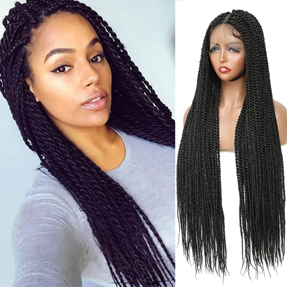 Long Straight Twist Braided Wigs