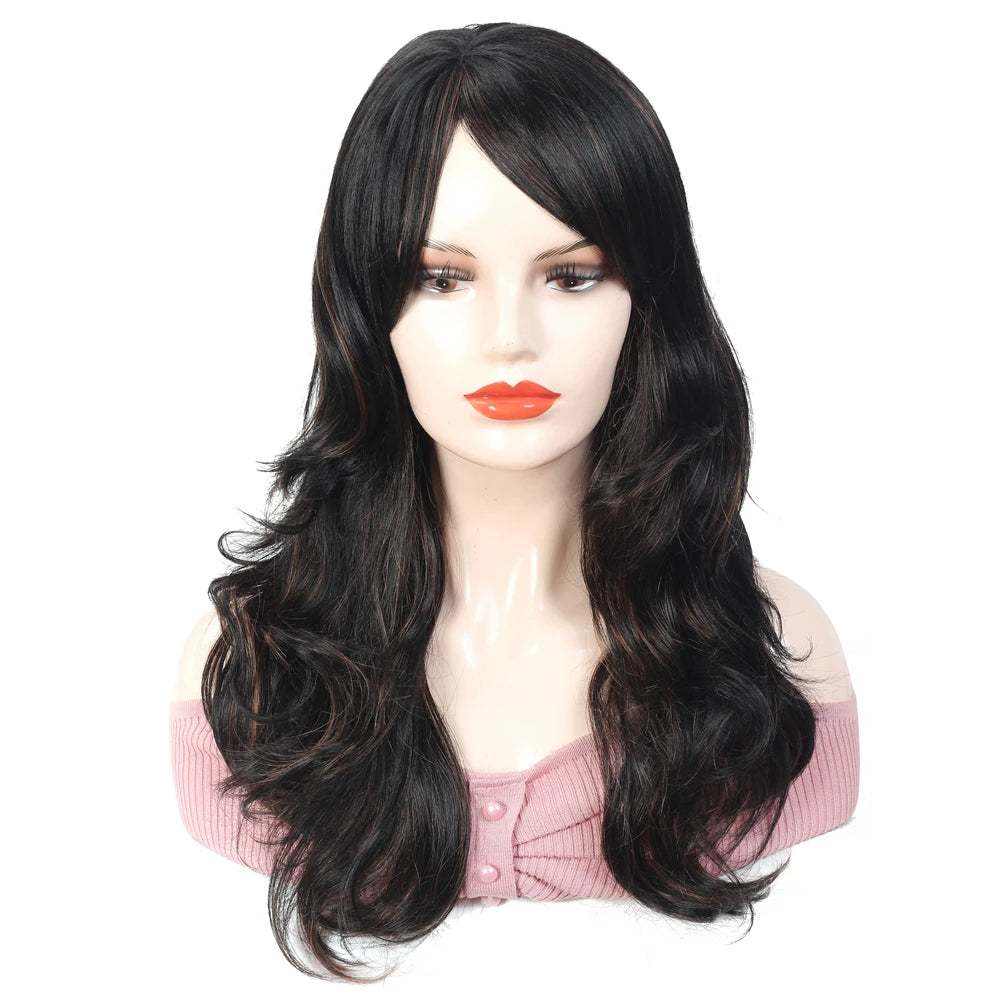 Long Wavy Daily Wear Wig With Bangs