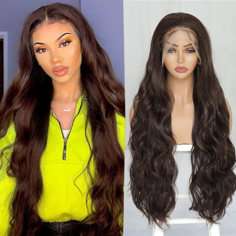 Long Wavy Lace Frontal Wigs