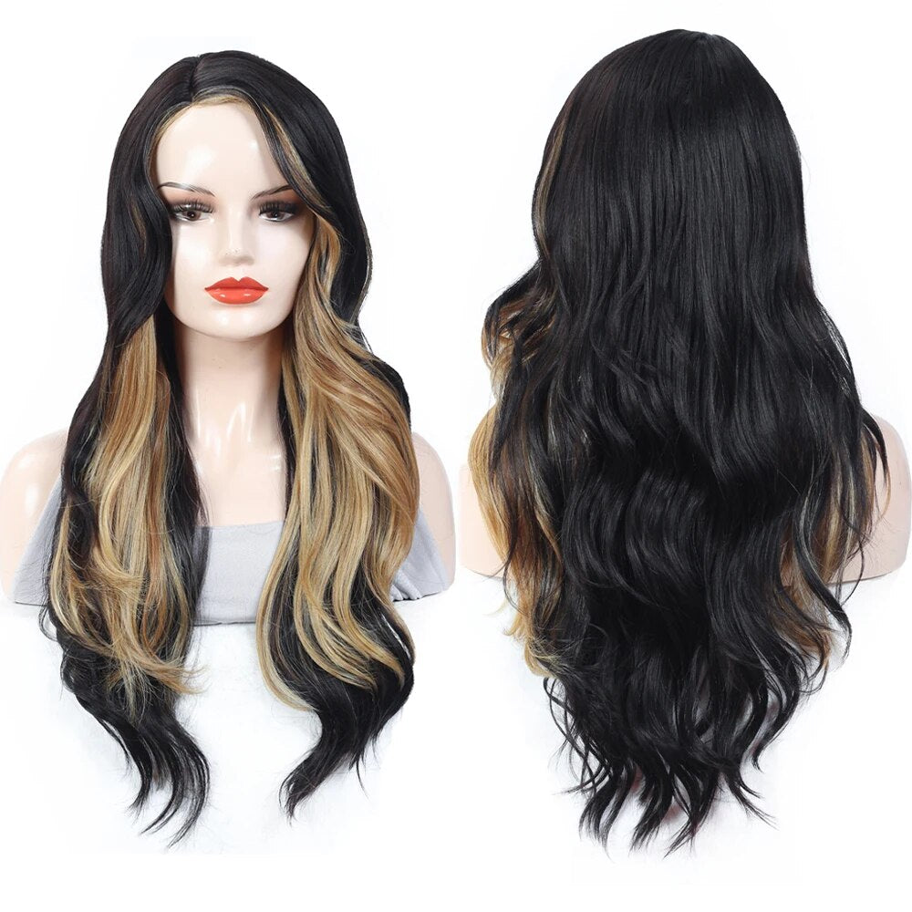 Long Wavy Side Part Wig