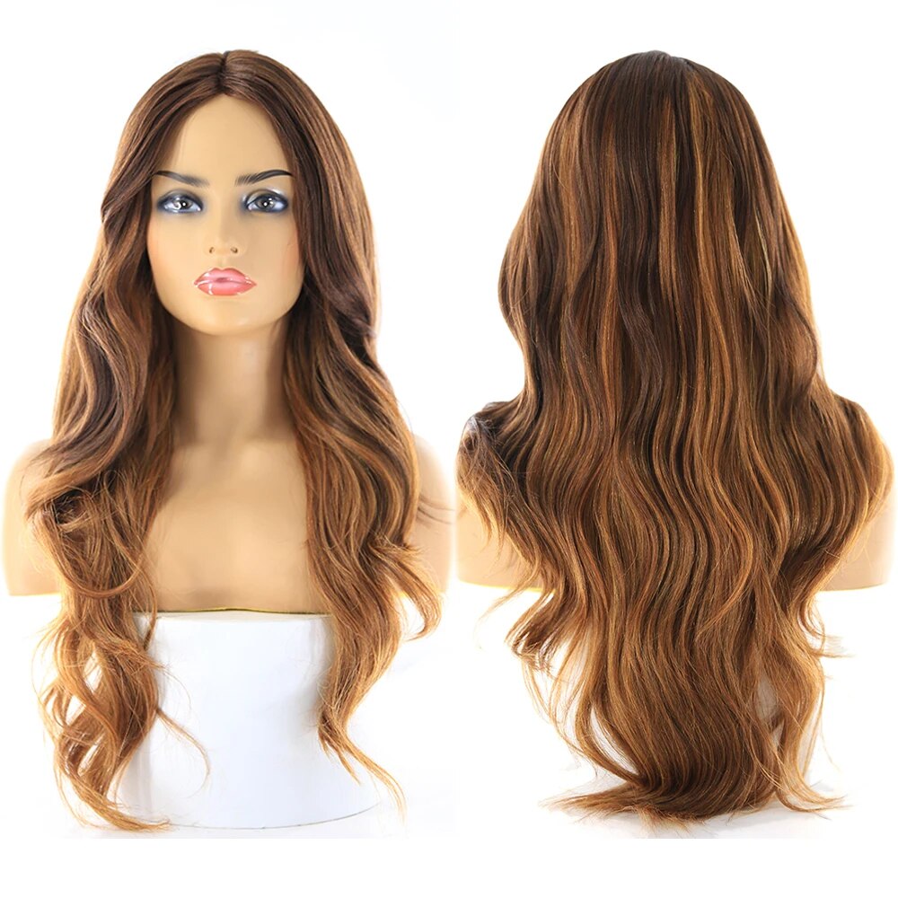 Long Wavy Side Part Wig