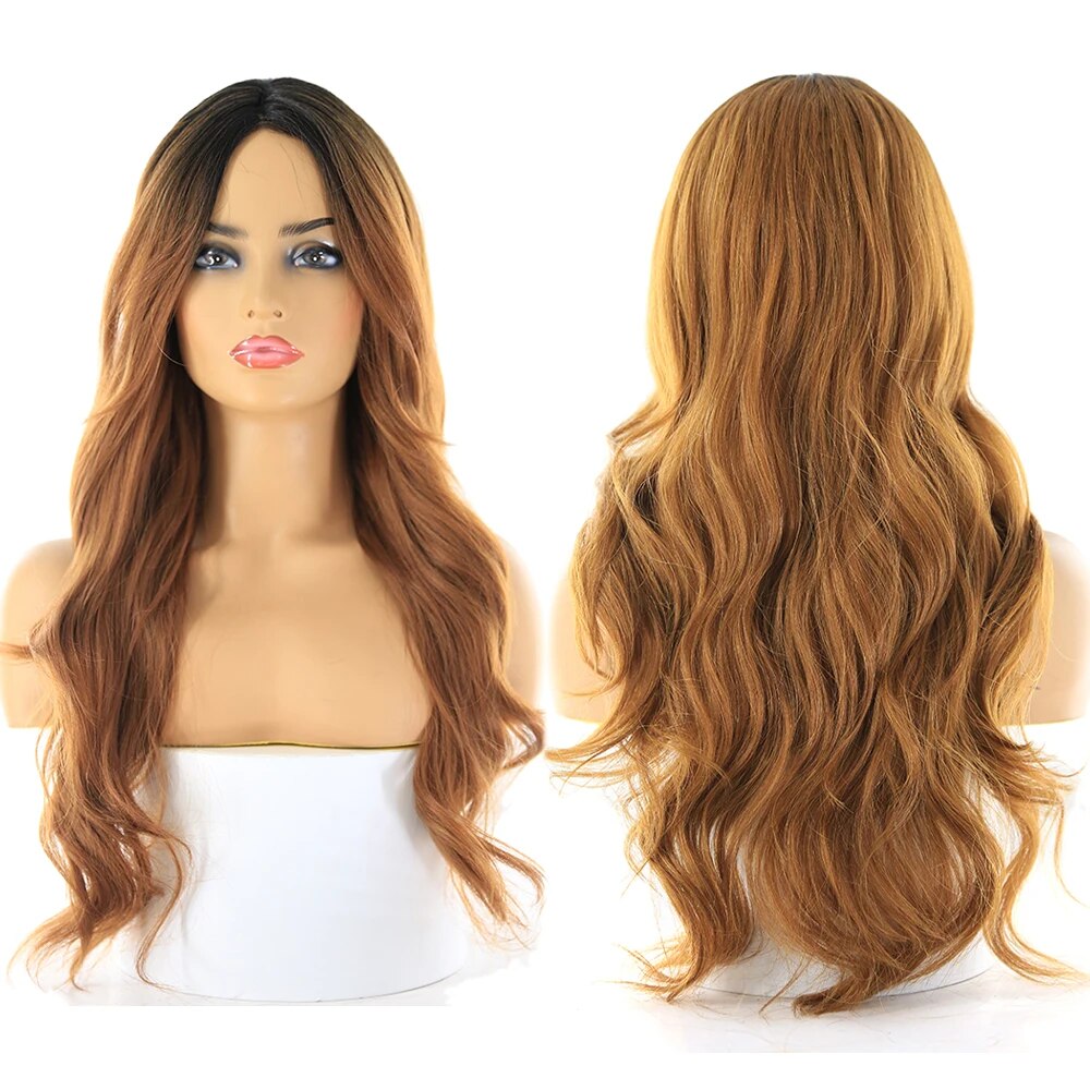 Long Wavy Side Part Wig