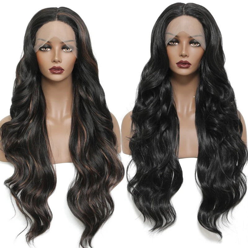 Long Wavy Swiss Lace Front Hair Wig