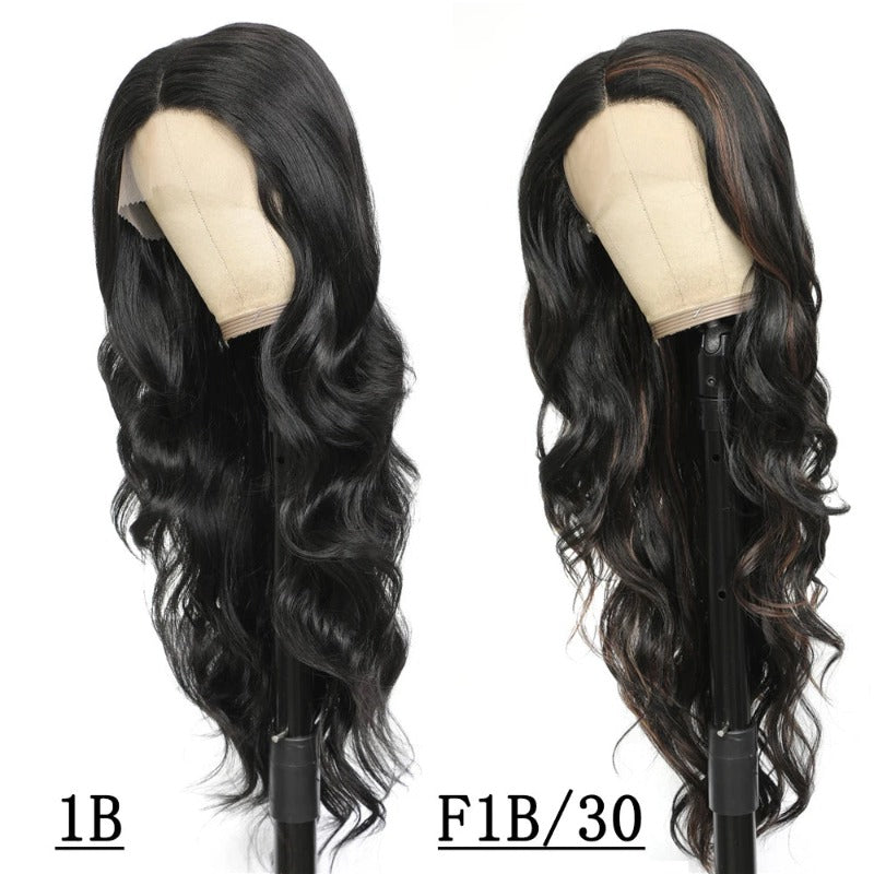 Long Wavy Swiss Lace Front Hair Wig