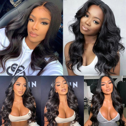 Medium Length Wavy Lace Front Wigs