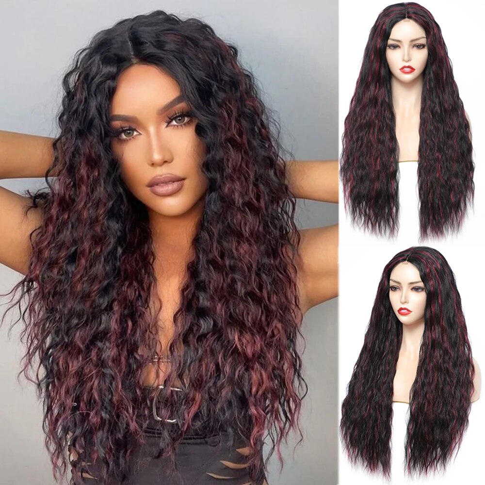 Middle Part Synthetic Lace Wigs