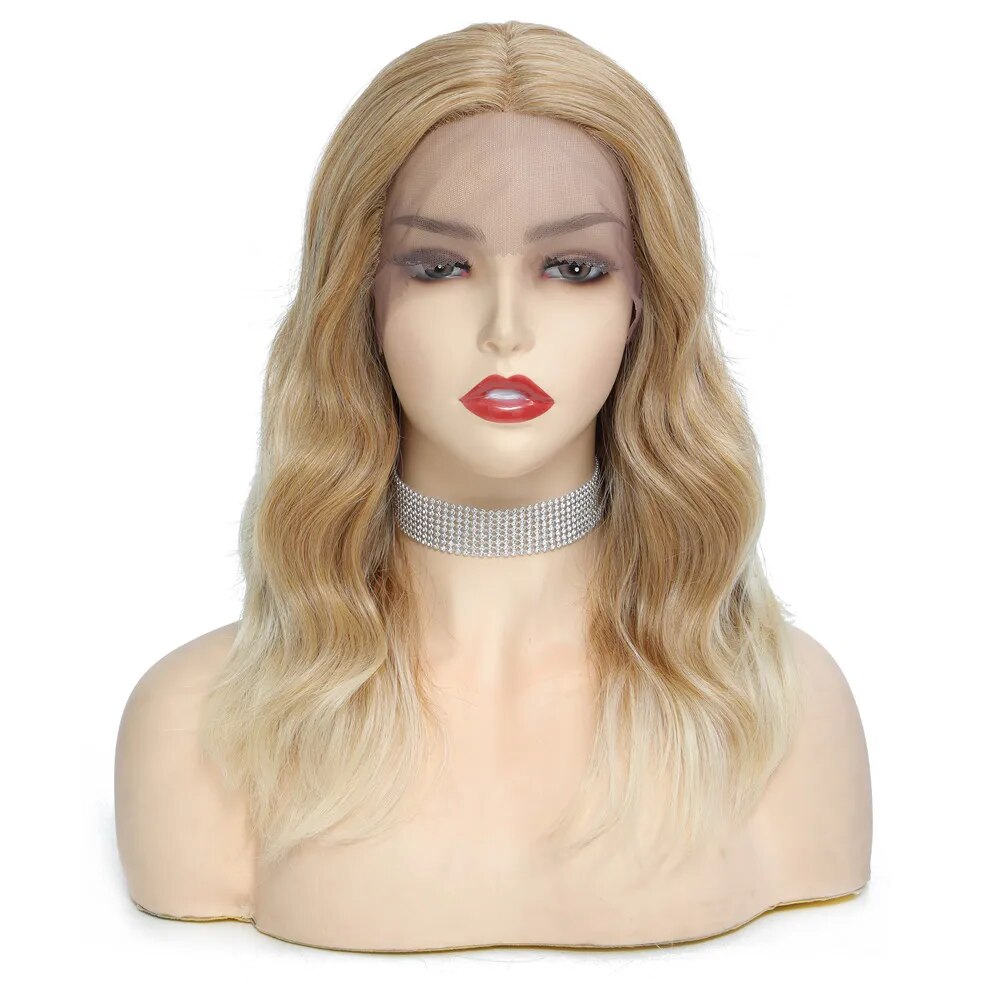 Mixed Blonde Natural Wave Lace Front Wig