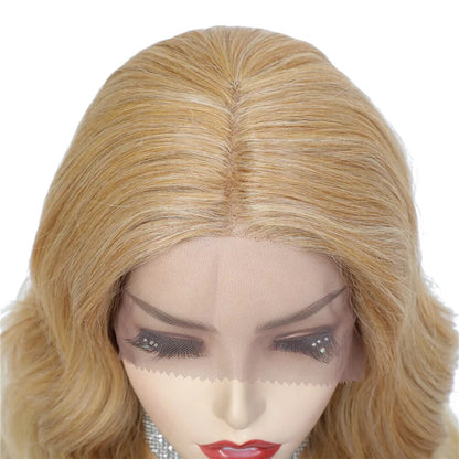 Mixed Blonde Natural Wave Lace Front Wig