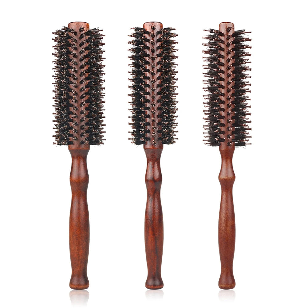 Natural Bristle Round Brush