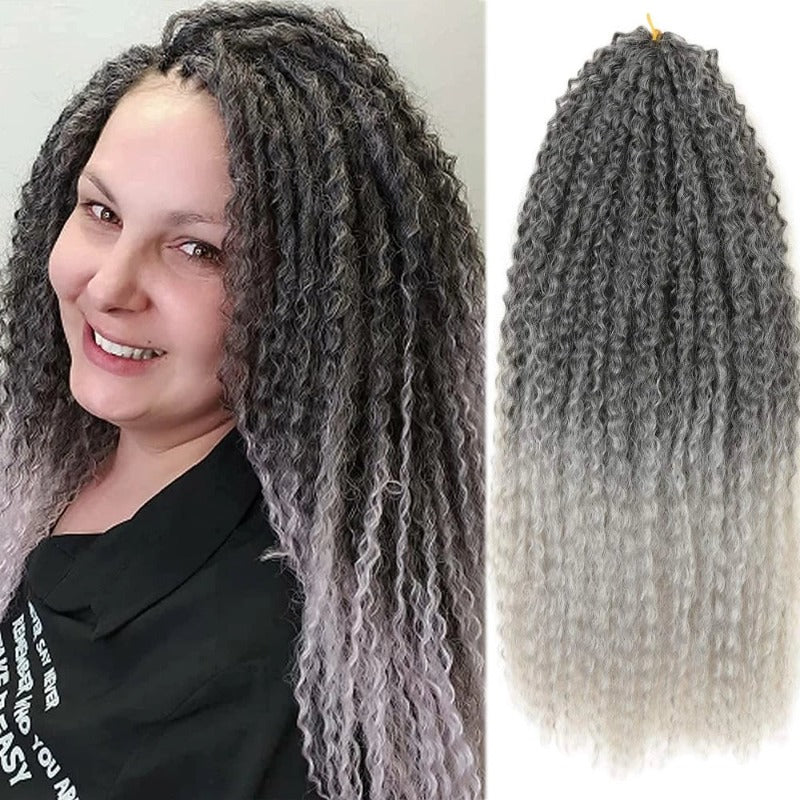 Natural Curly Braided Hair Extensions