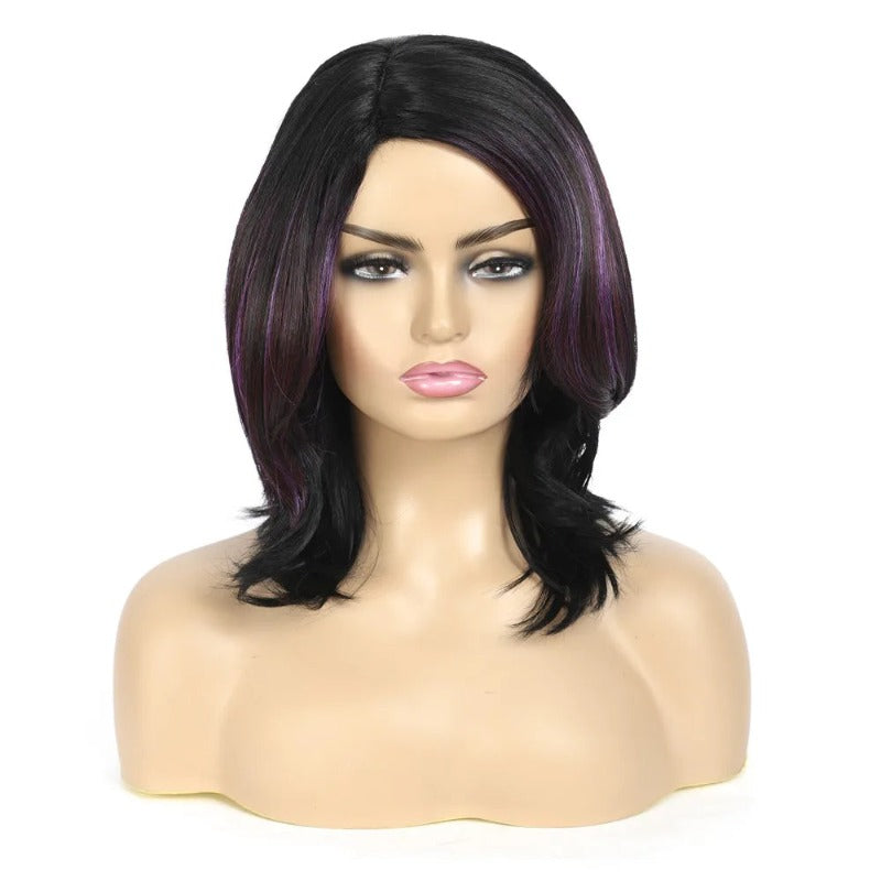 Natural Mid Straight Textured Hair Wig