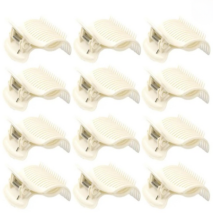 12 Pieces Platen Clips Hair Curler Claw Clips