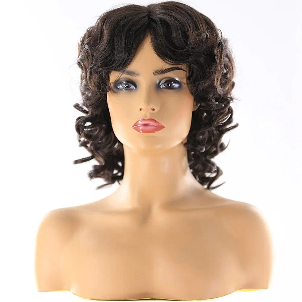 Short Curly Non Lace Wig