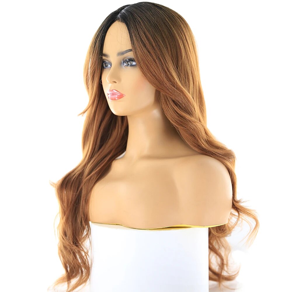 Side Part Long Wavy Synthetic Wig