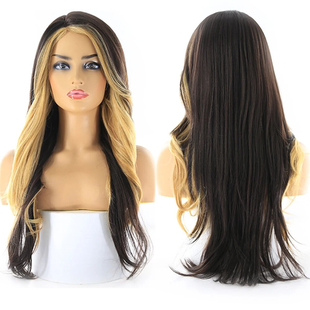 Side Part Synthetic Long Wigs