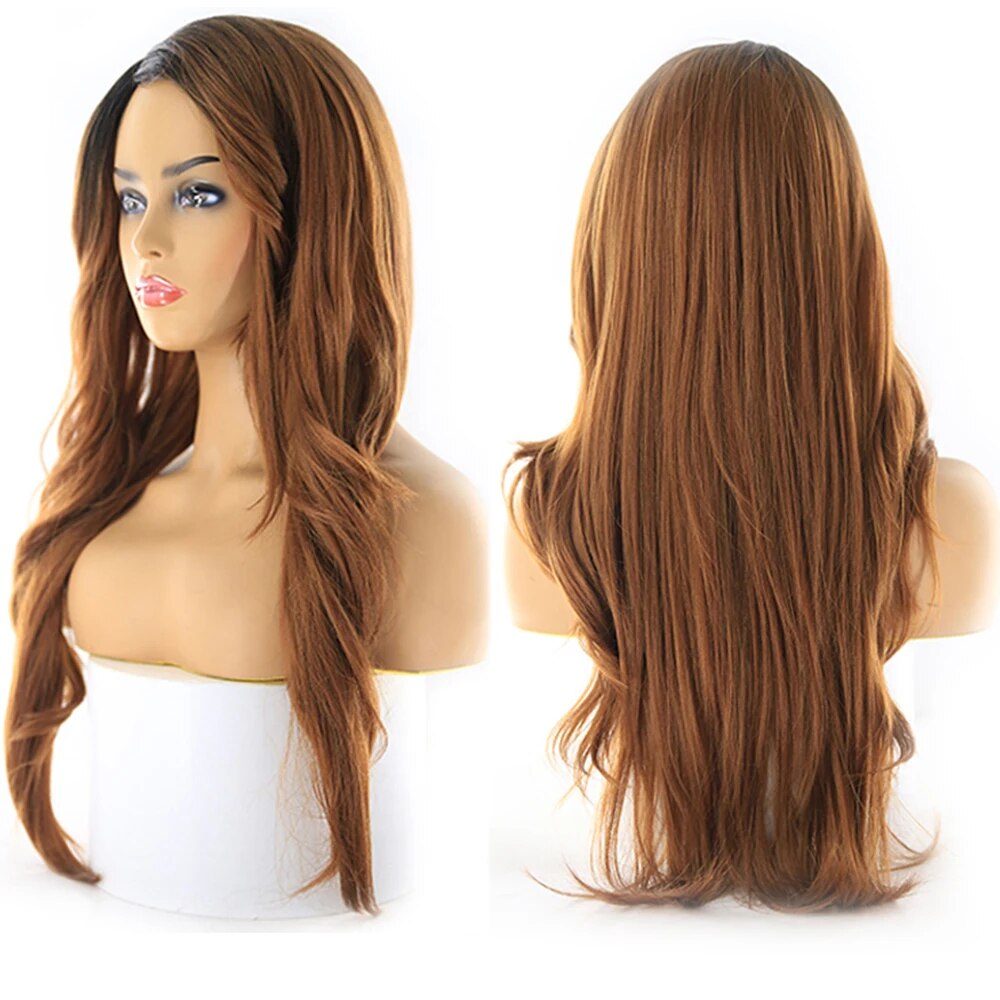 Side Part Synthetic Long Wigs