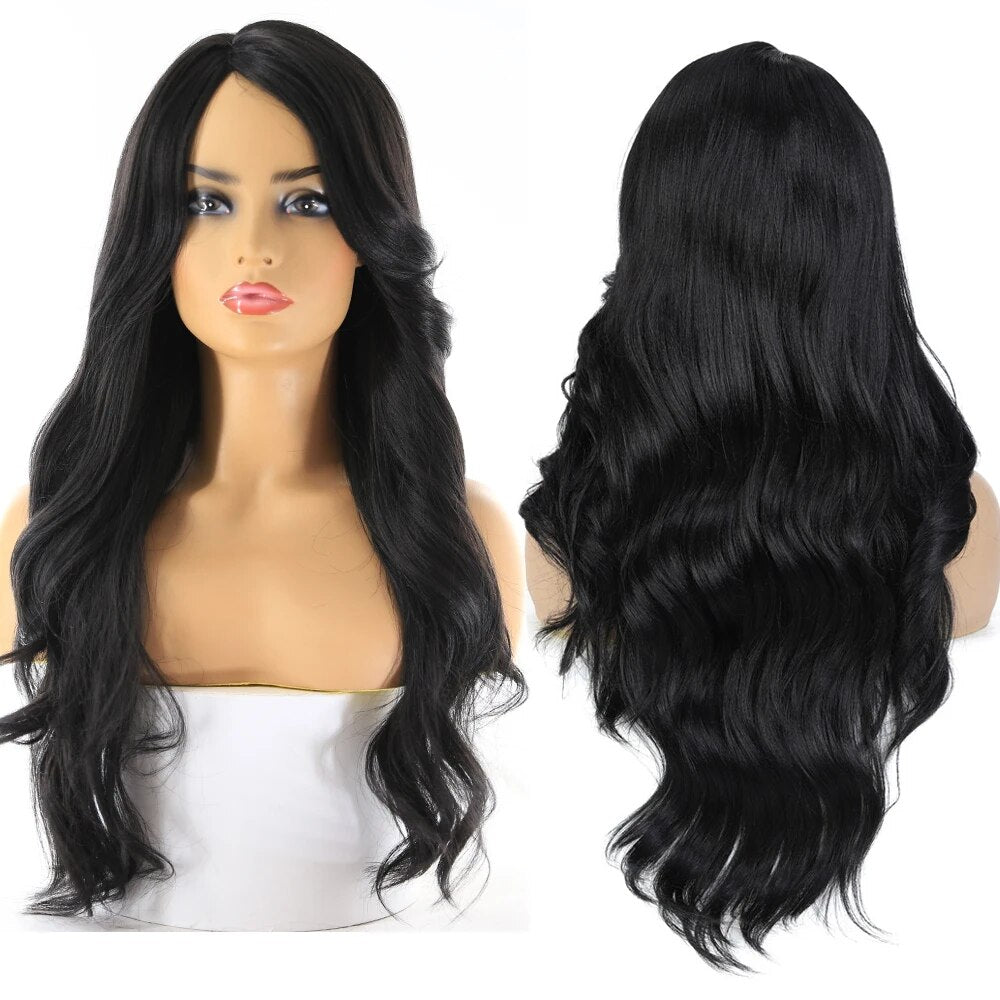 Side Part Synthetic Wigs With Bangs