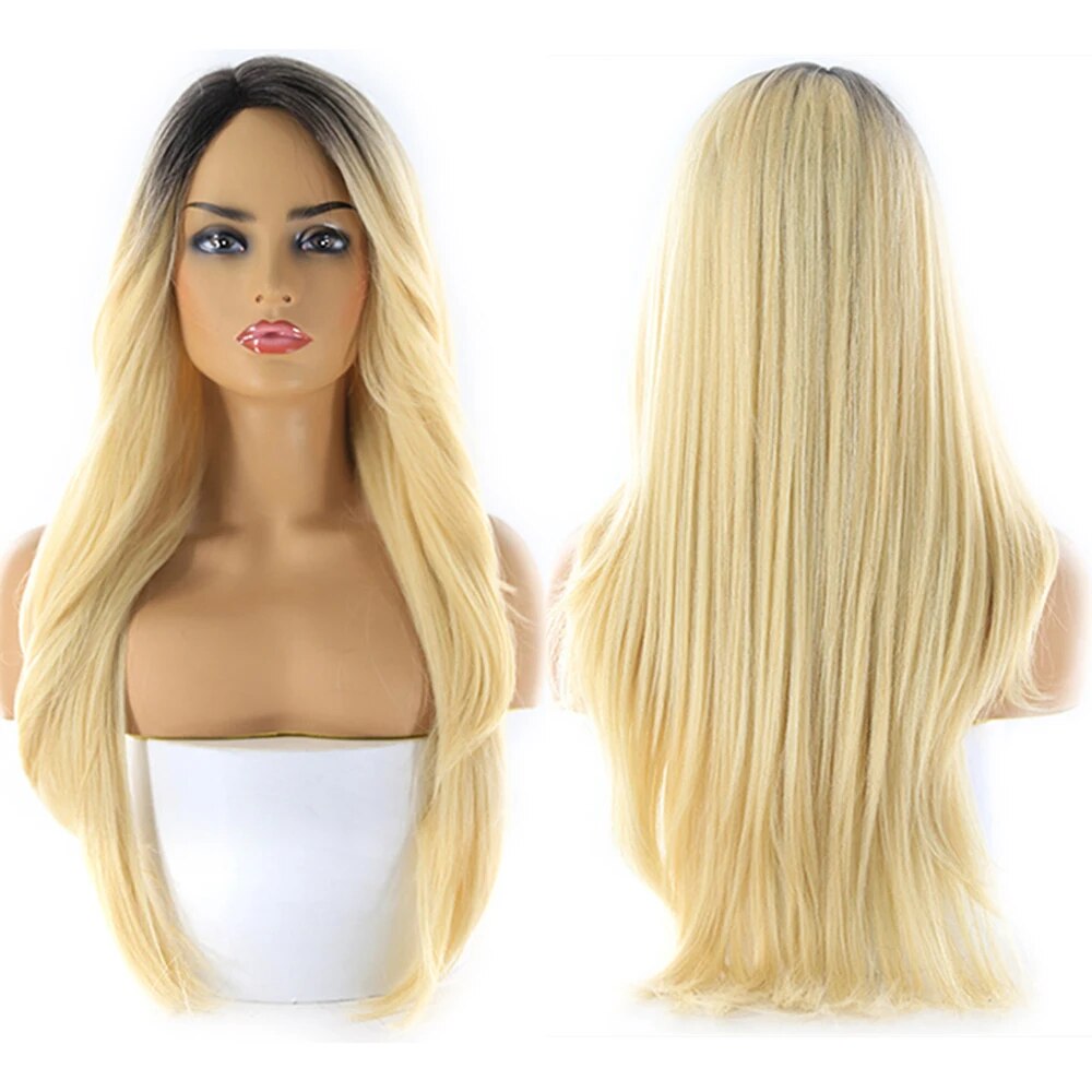 Side Part Synthetic Long Wigs