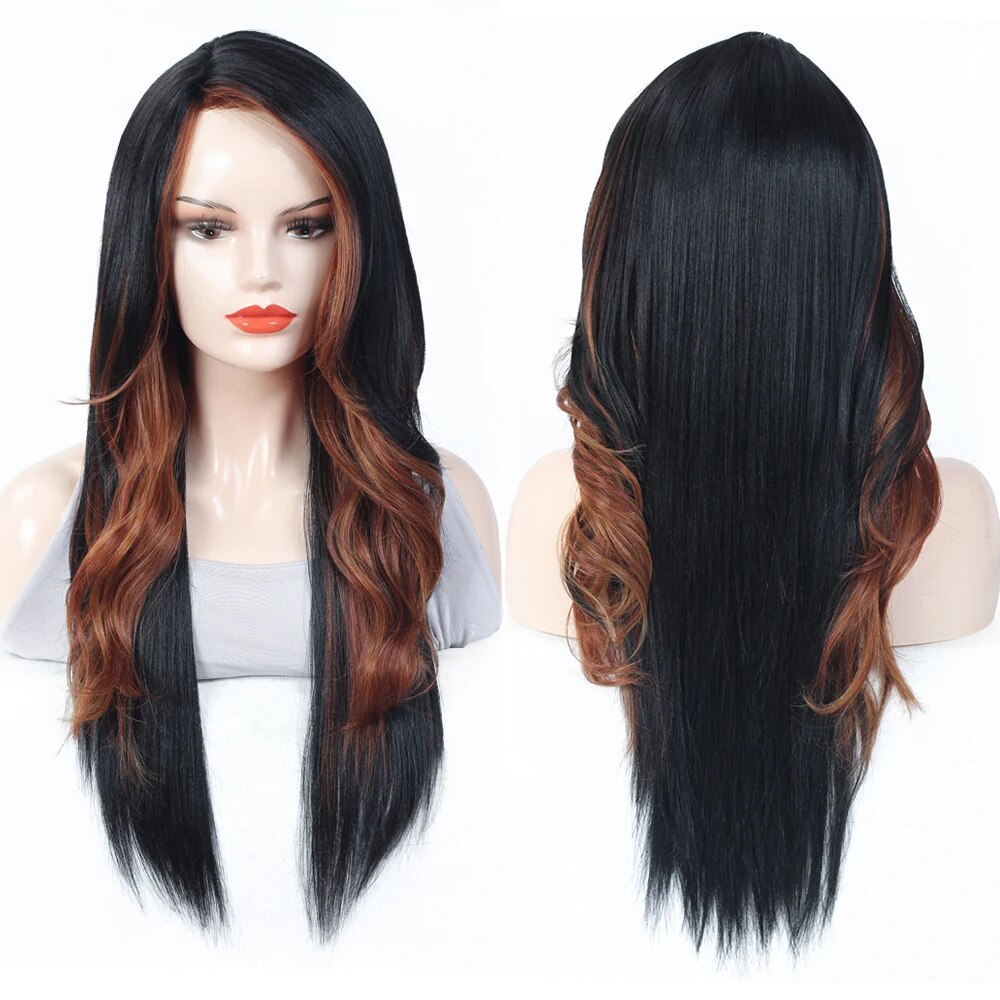 Side Part Synthetic Long Wigs