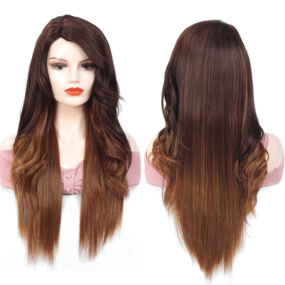 Soft Long Wavy Side Part Wig