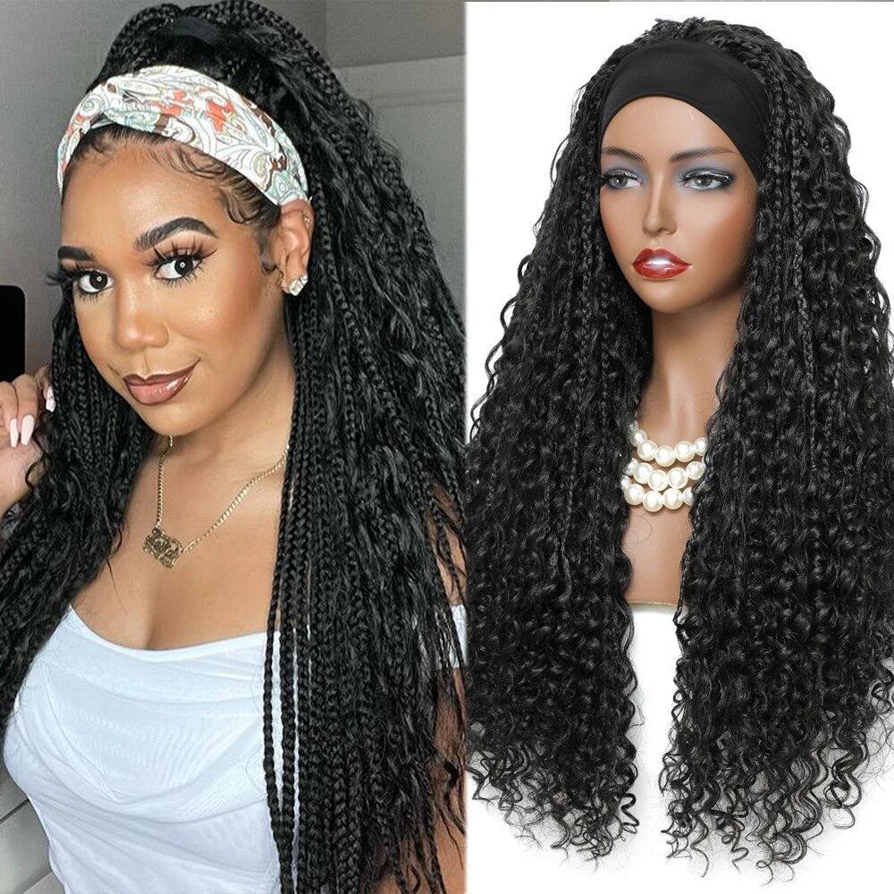 Soft Synthetic Headband Braid Wig