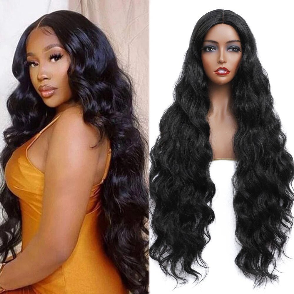 Soft Synthetic Middle Part Wig