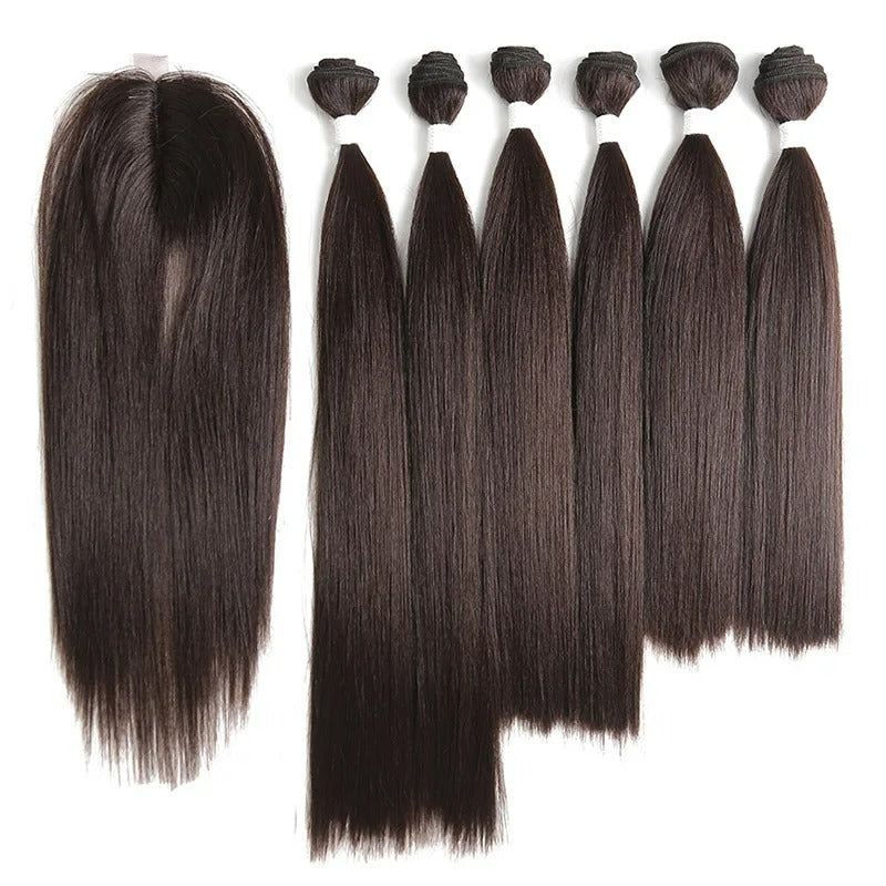 Straight Synthetic Wig Extensions