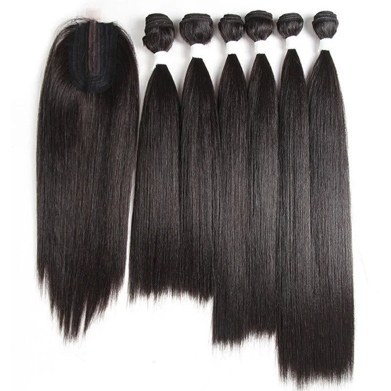 Straight Synthetic Wig Extensions