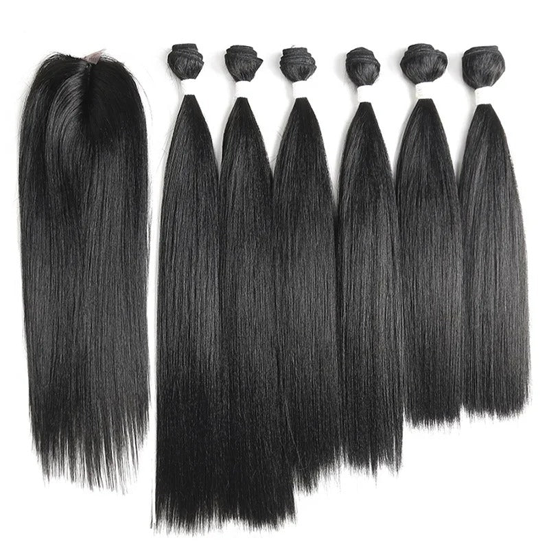 Straight Synthetic Wig Extensions