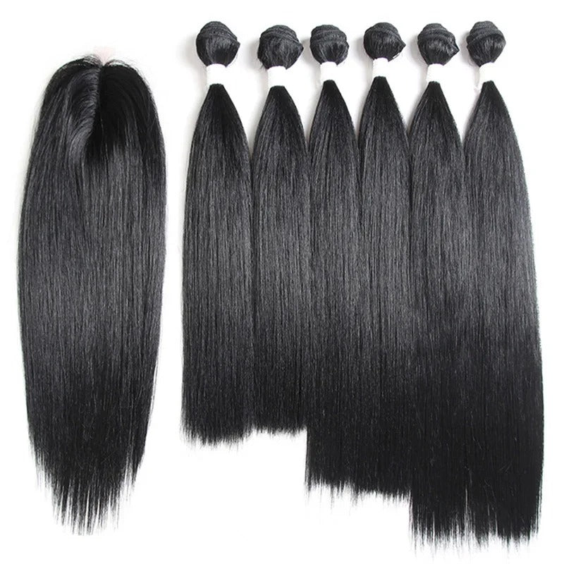 Straight Synthetic Wig Extensions