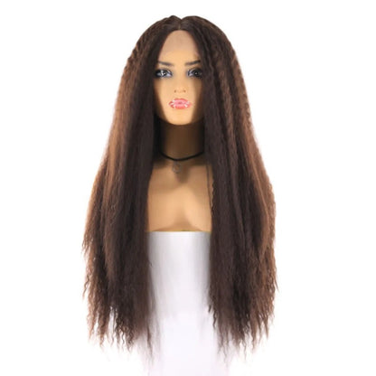 Swiss Lace Front Long Fluffy Wigs