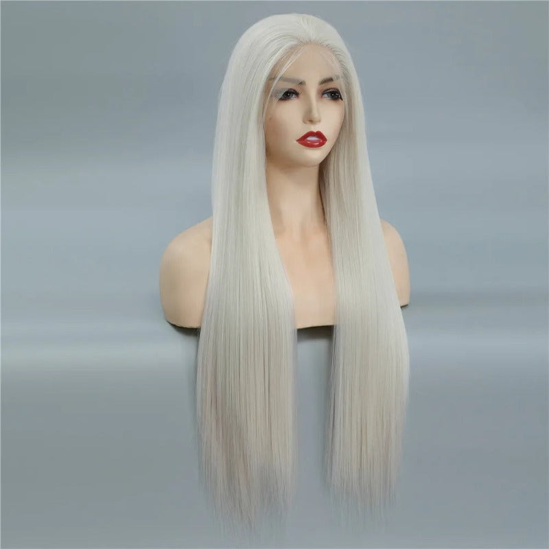 Swiss Lace Front Long Straight Hair Wig