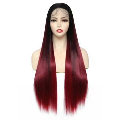 Swiss Lace Front Long Straight Hair Wig