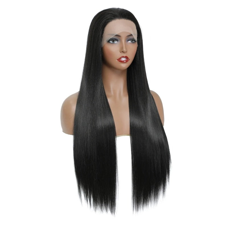 Swiss Lace Front Long Straight Hair Wig