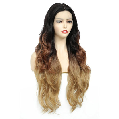 Swiss Lace Front Long Wave Wigs