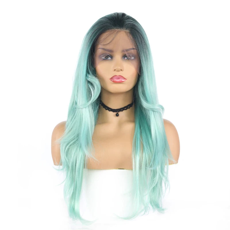 Swiss Lace Front Straight Long Wigs