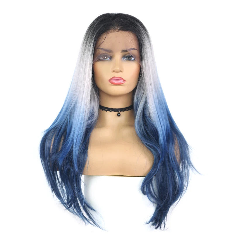 Swiss Lace Front Straight Long Wigs