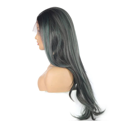 Swiss Lace Front Straight Long Wigs