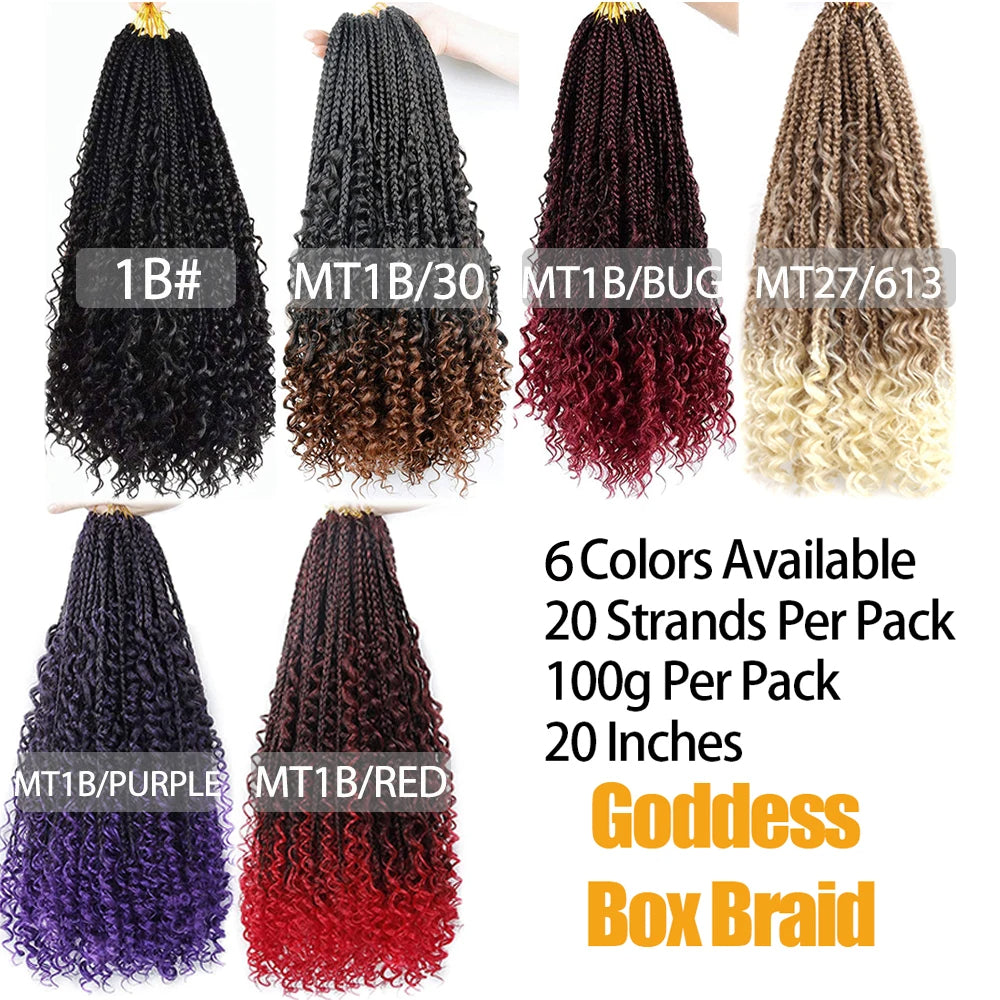 Synthetic Crochet Bohemian Goddess Box Braid