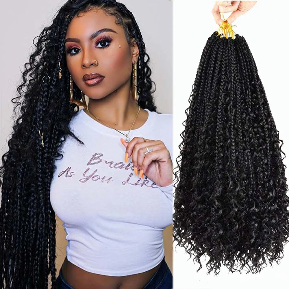 Synthetic Crochet Bohemian Goddess Box Braid