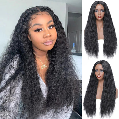 Synthetic Middle Part Lace Wigs