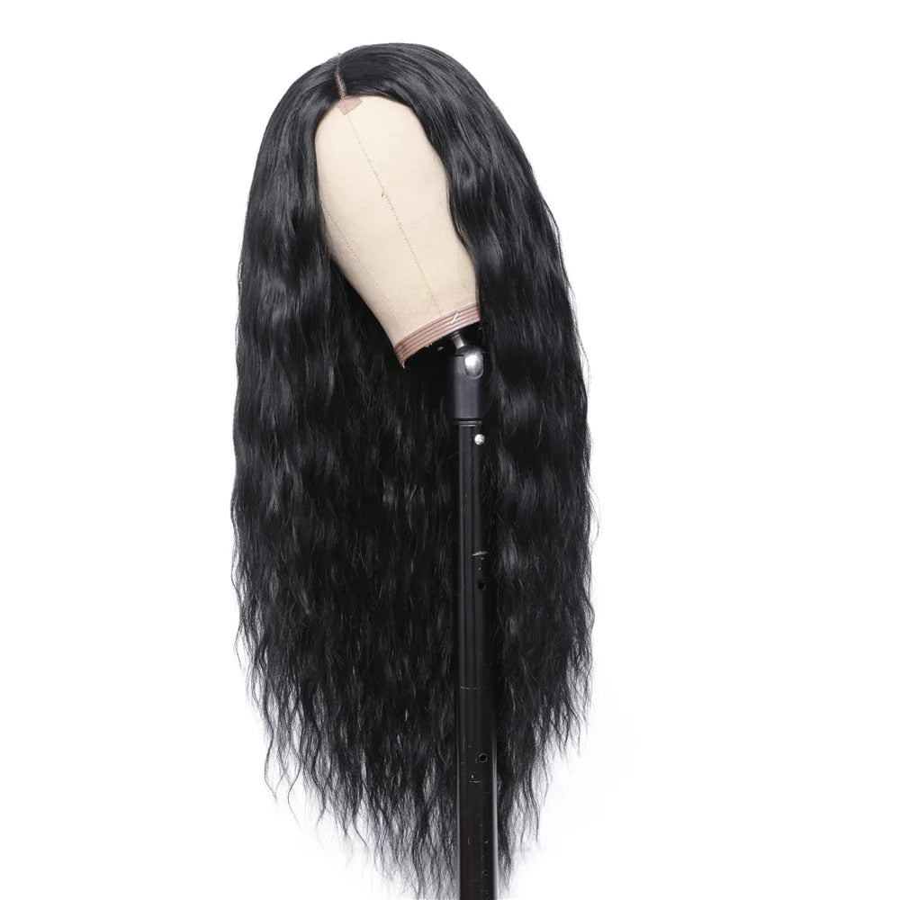 Synthetic Middle Part Lace Wigs